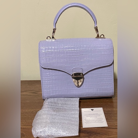 Aspinal of London Midi Mayfair Bag
Deep Shine English Lavender Small Croc - Picture 8 of 10